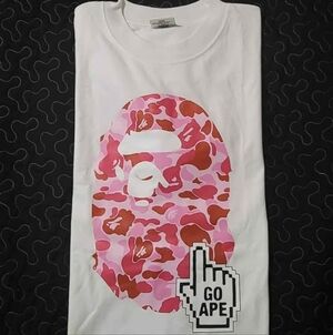 Pink Camo Ape Head Graphic Tee